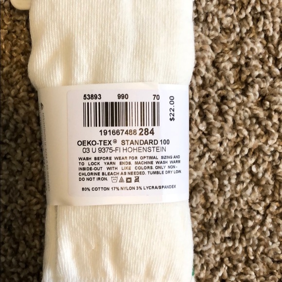 Hanna Andersson footed tights rainbow stripe - Picture 2 of 2